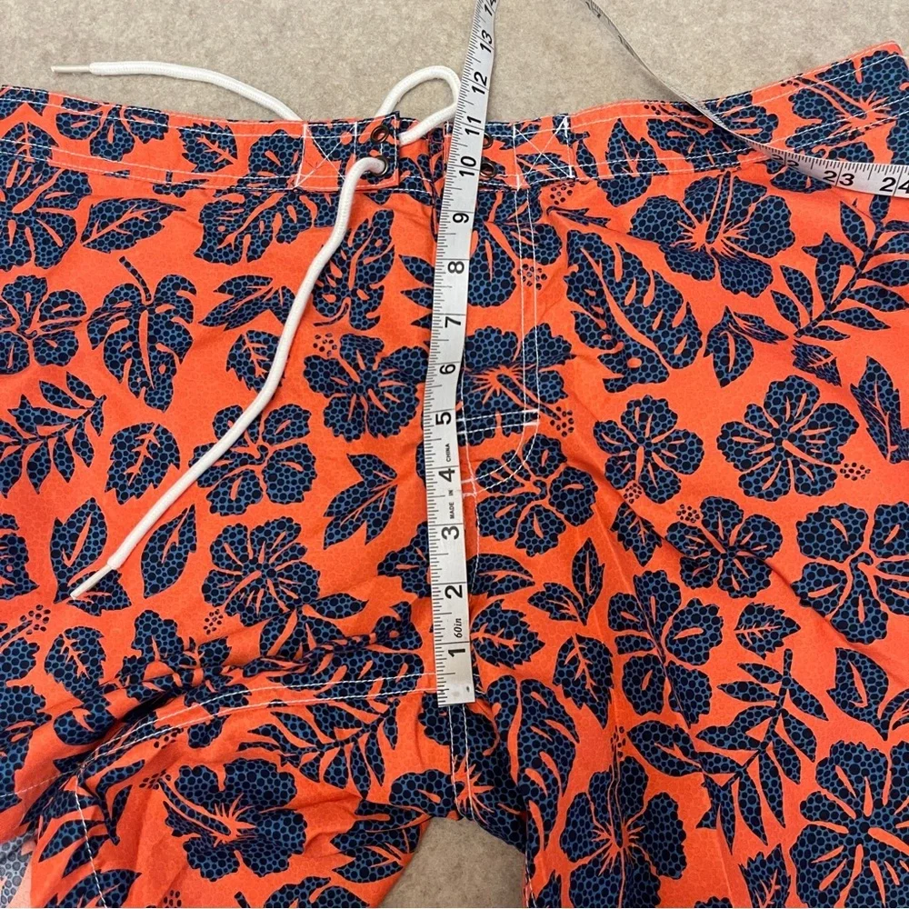 Trunks Surf & Swim Co Orange Hibiscus Swim Trunks 7” Shorts Mesh Lining Men’s XL